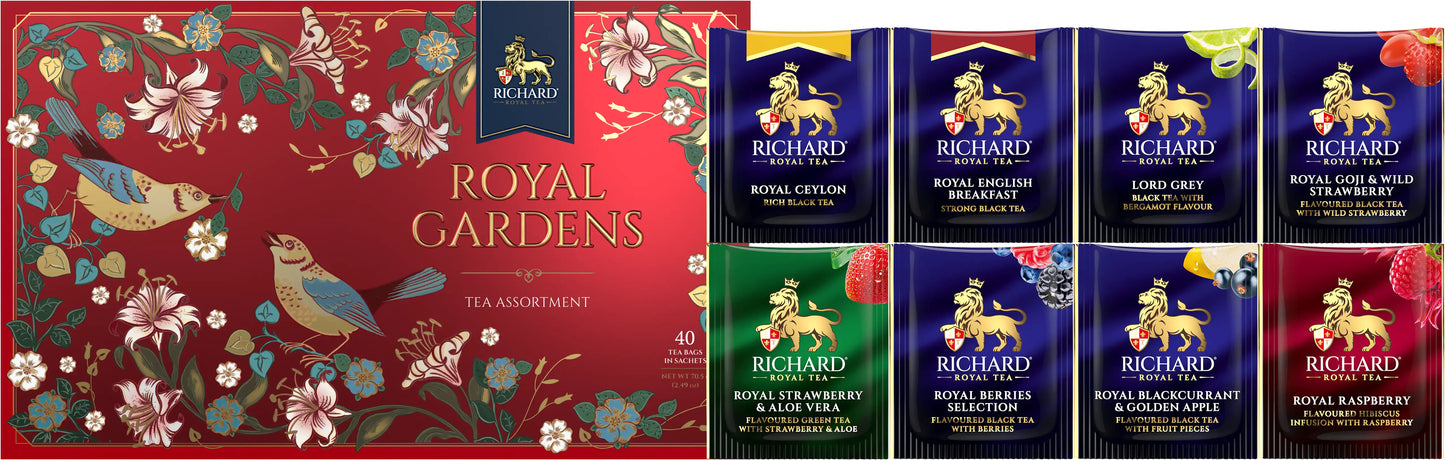 Tea Richard "ROYAL GARDENS TEA ASSORTMENT" tea bags, 70.5g