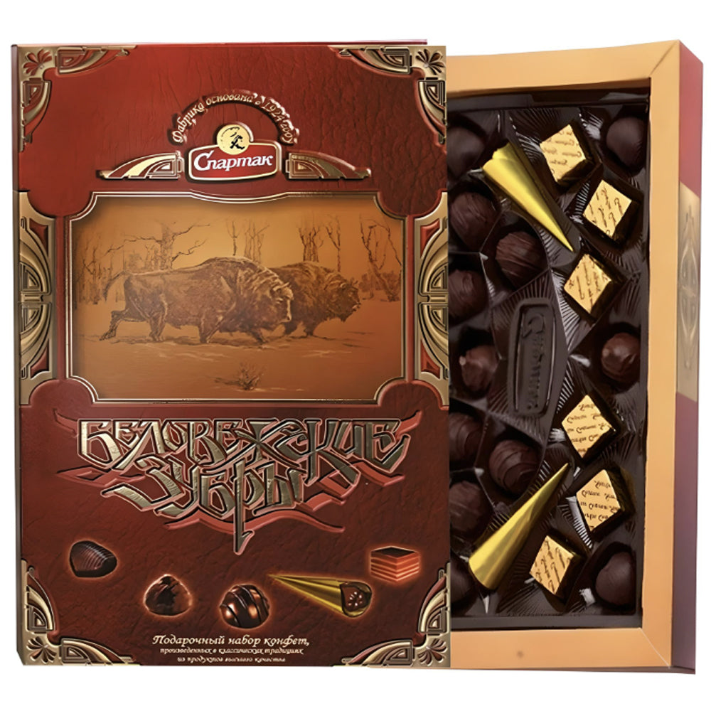 Gift set of chocolates Belovežskije Zubry, 250g