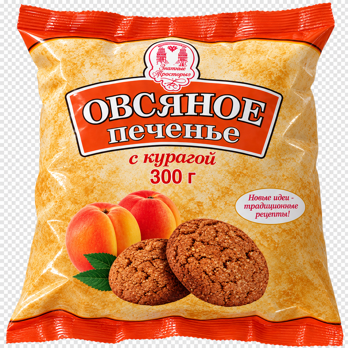 Печенье овсяное с курагой, Минскхлебпром, 300 г
