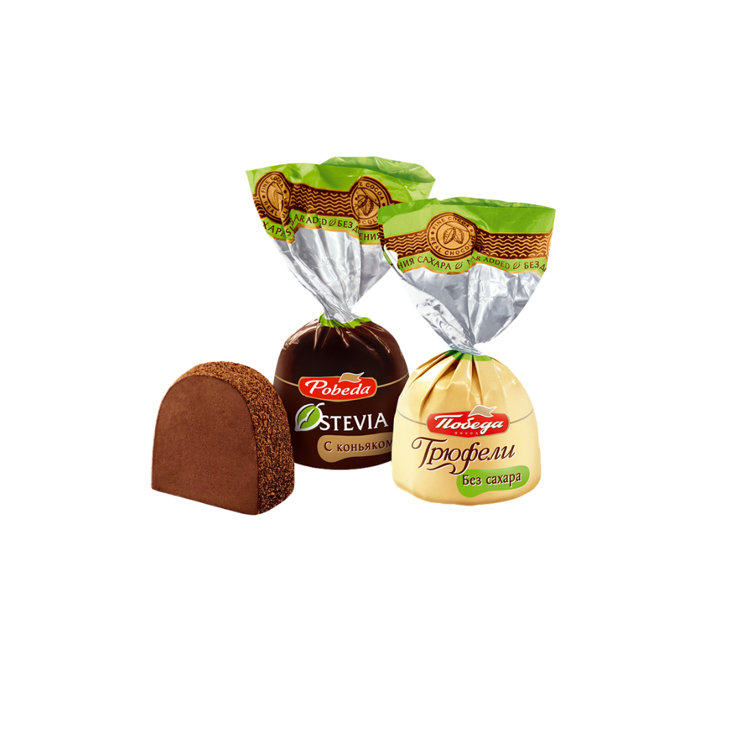 Sugar-Free Chocolate Truffles, Pobeda, 150g