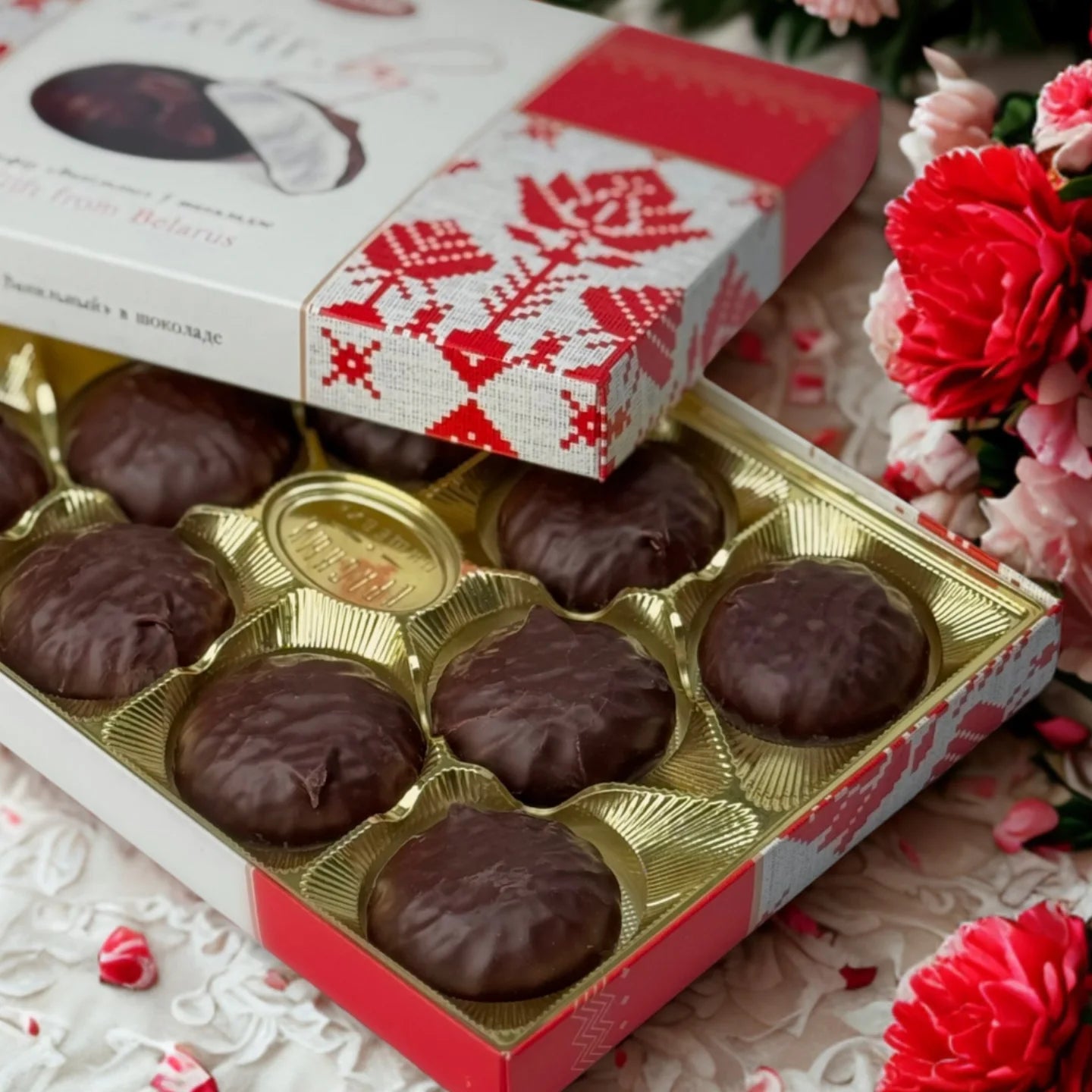 Zefir Krasnyj Pischevik in vanilla chocolate, 250g