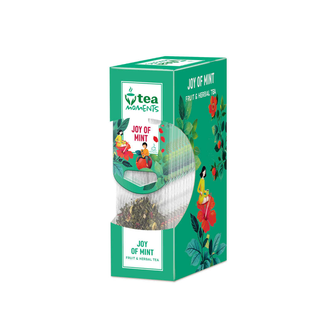 Joy of Mint Herbal Tea with Hibiscus, Tea Moments, 33 g