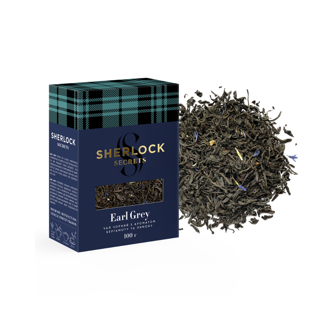 Earl Grey Black Loose Leaf Tea with Bergamot & Lemon, Tea Moments, 100g