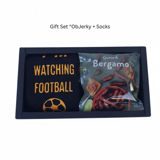 Gift Set “ObJerky + Socks ”DO NOT DISTURB / I’M WATCHING FOOTBALL”, 170g
