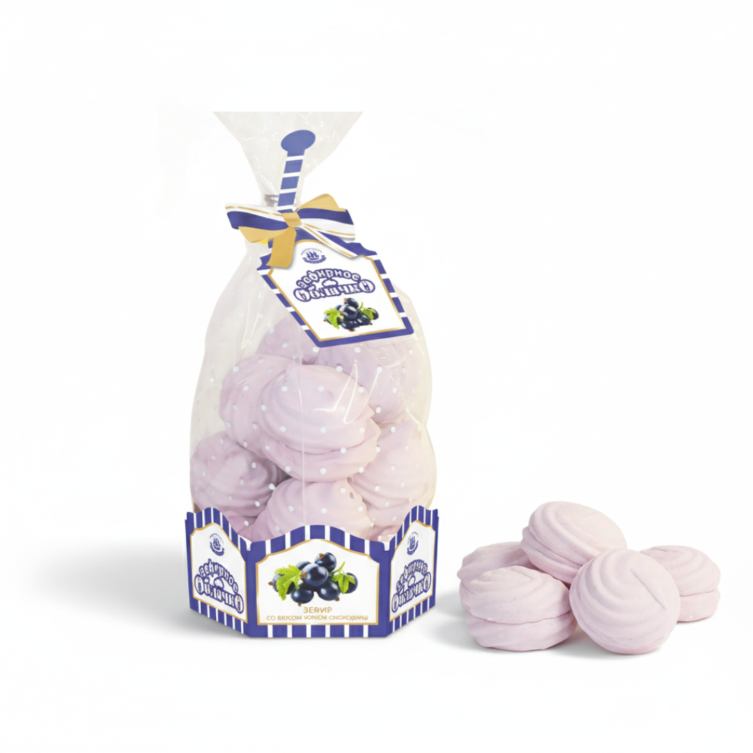 Vahukomm “Zefirnoe Oblachko” Mustsõstra Maitsega, Kronshtadtskaya Confectionery, 250 g