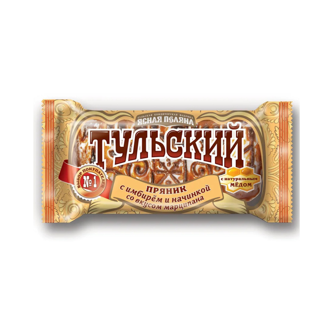 Tulsky Gingerbread with Ginger & Marzipan Filling, Yasnaya Polyana, 130 g