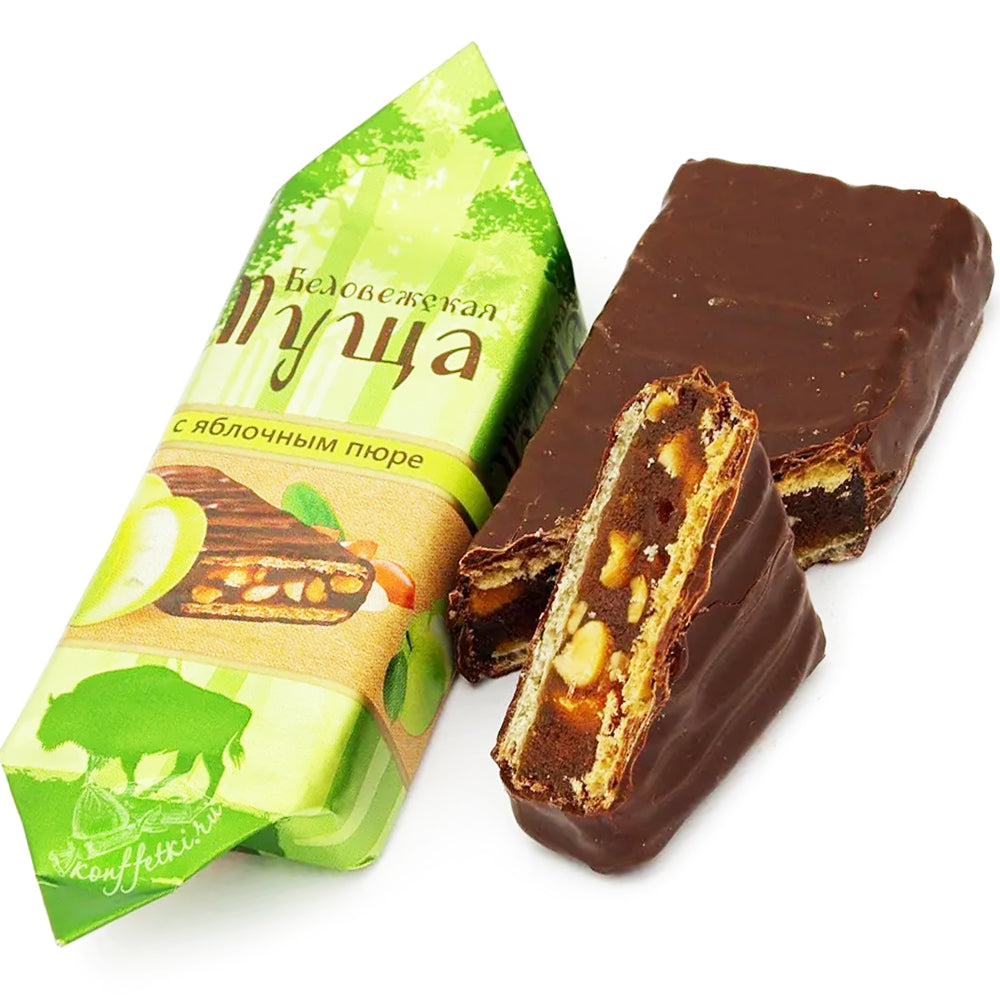 Glazed sweets Belovezhskaya Pushcha with apple puree, Kommunarka