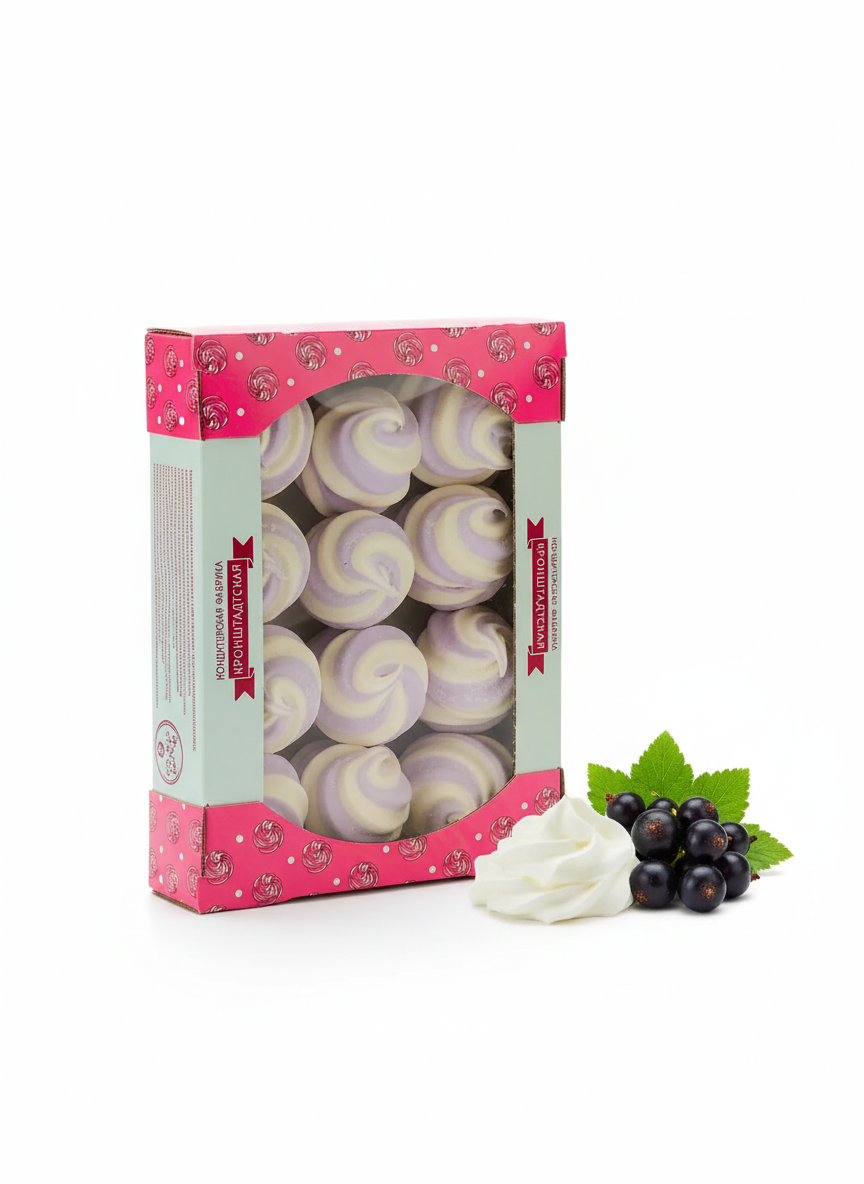 Vahukomm “Õnn” Mustsõstra ja Koorenoodiga, Kronshtadtskaya Confectionery, 500g