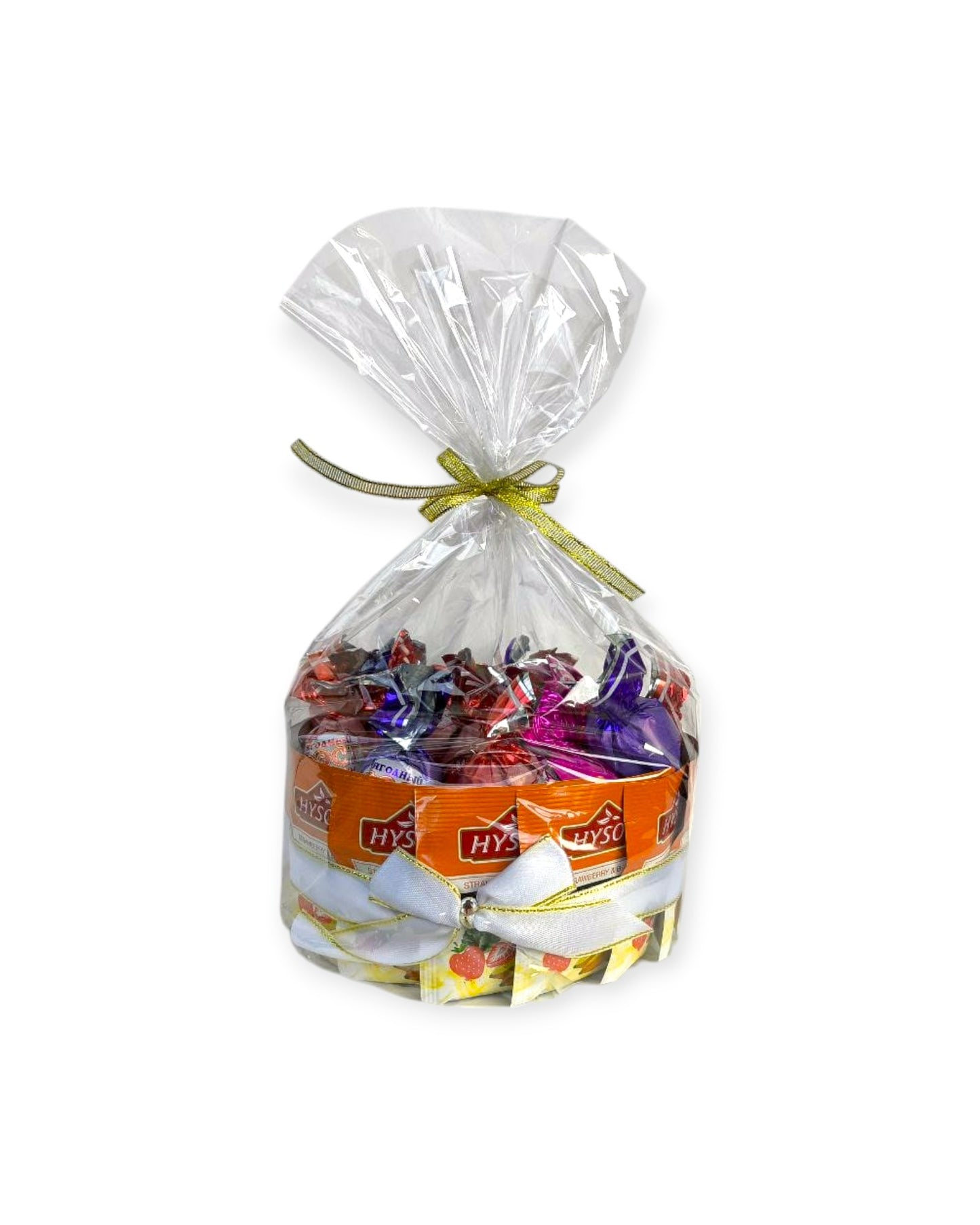 Gift Set of Hyson Strawberry & Banana Tea and Sweets, 350g