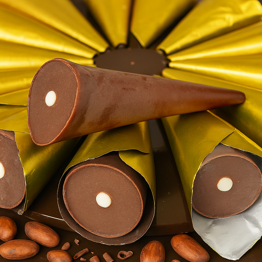 Cone-shaped glazed sweets STRELA, Spartak, 250g