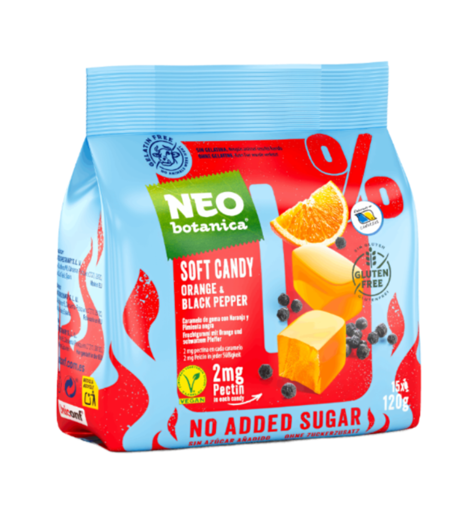 Orange & Black Pepper Jelly Candies 0% Added Sugar "NEObotanica", NEObotanica, 120g