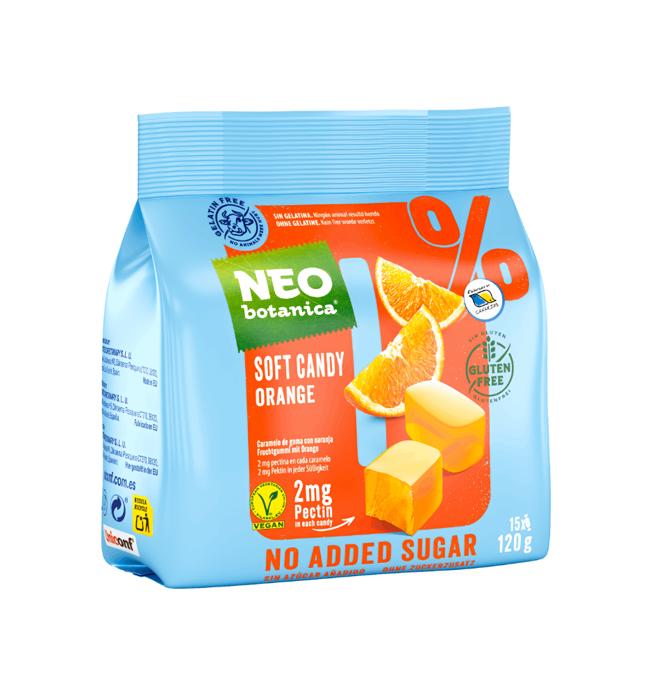 Orange Jelly Candies 0% Added Sugar "NEObotanica", NEObotanica, 120g