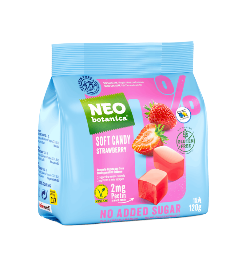 Strawberry Jelly Candies 0% Added Sugar "NEObotanica", NEObotanica, 120g