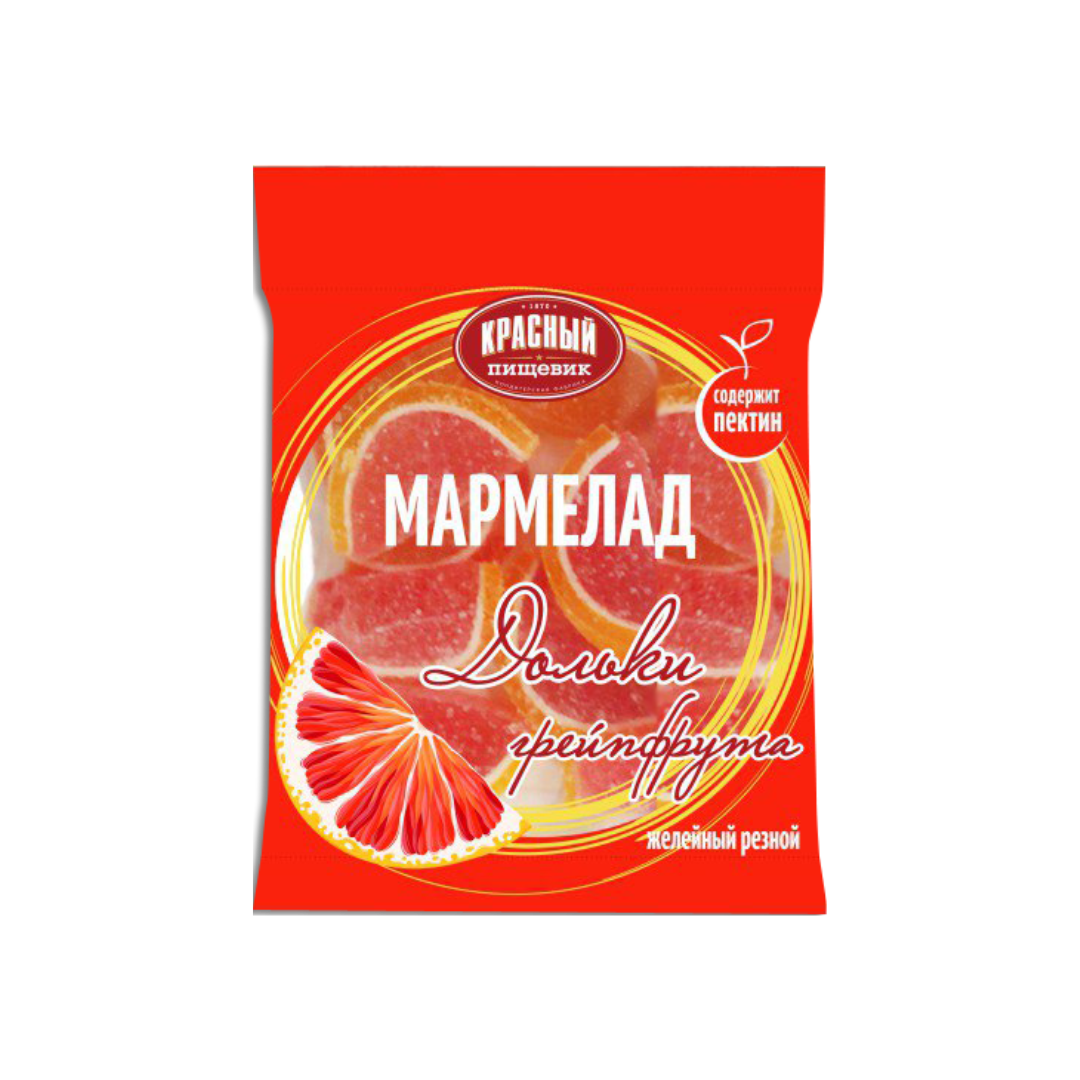 Grapefruit Jelly Slices, Krasnyj Pischevik, 210g
