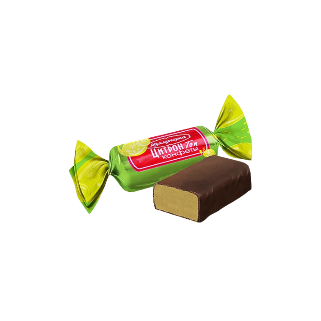 Citron Top Lemon Fondant Candies, Kommunarka
