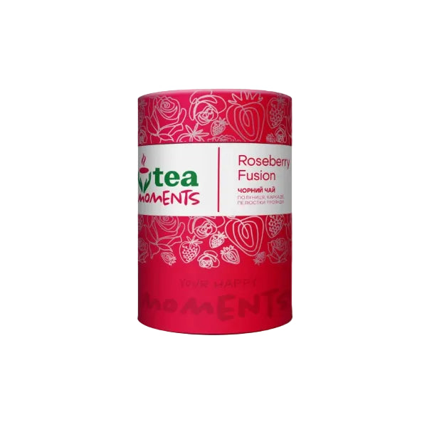 Tea Moments Roseberry Fusion Loose Leaf Black Tea, Tea Moments, 70g
