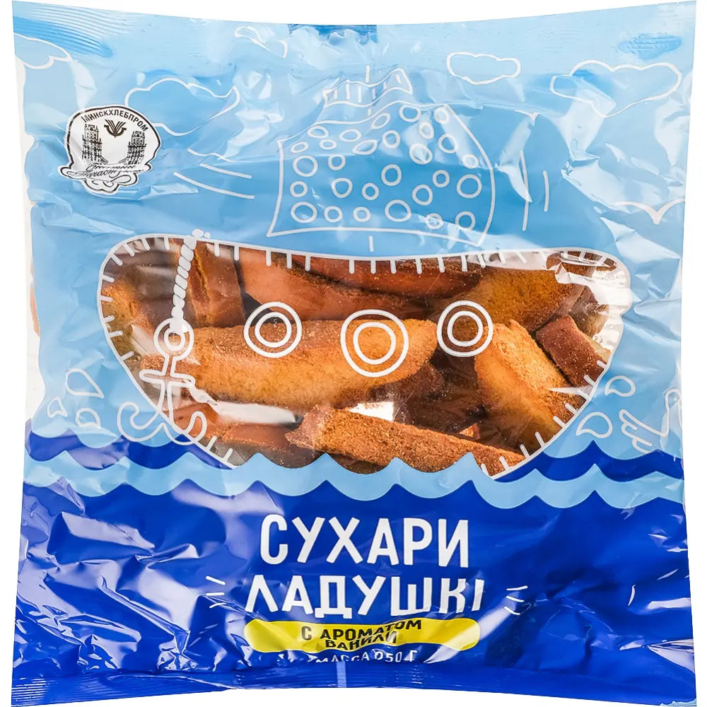 Ladushki Vanilla Rusks, Minskkhlebprom, 250 g