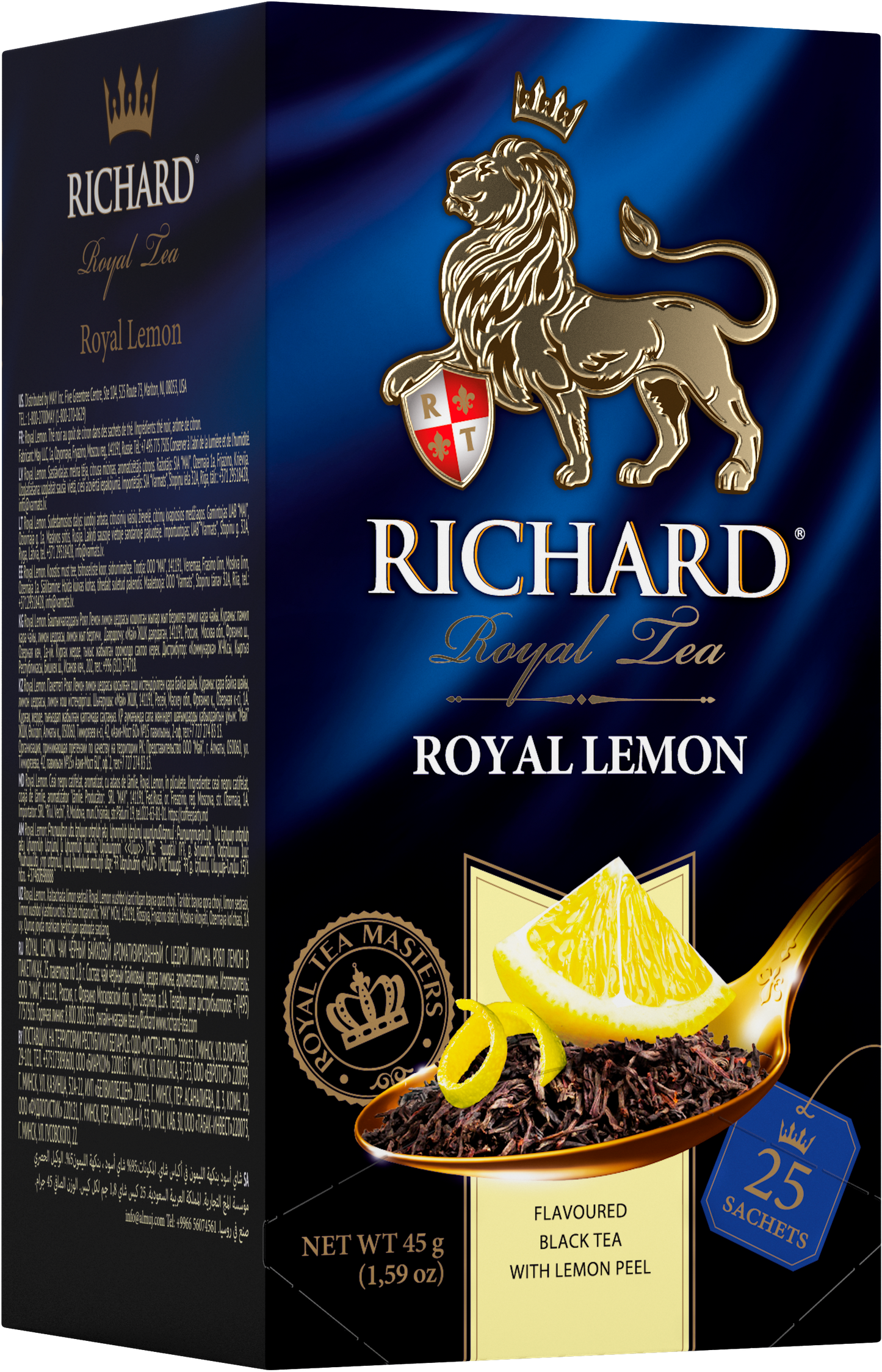 Royal Lemon, sidrunimaitseline must tee, teekotid.25x2g. - Richard Tea Estonia