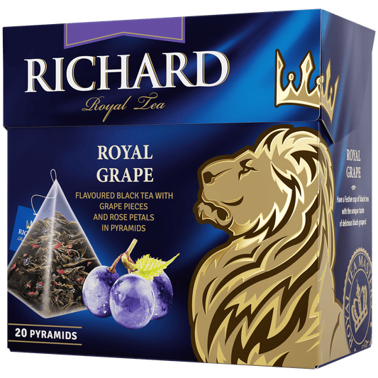 Richard "Royal Grape", черный чай, 20 пирамидок