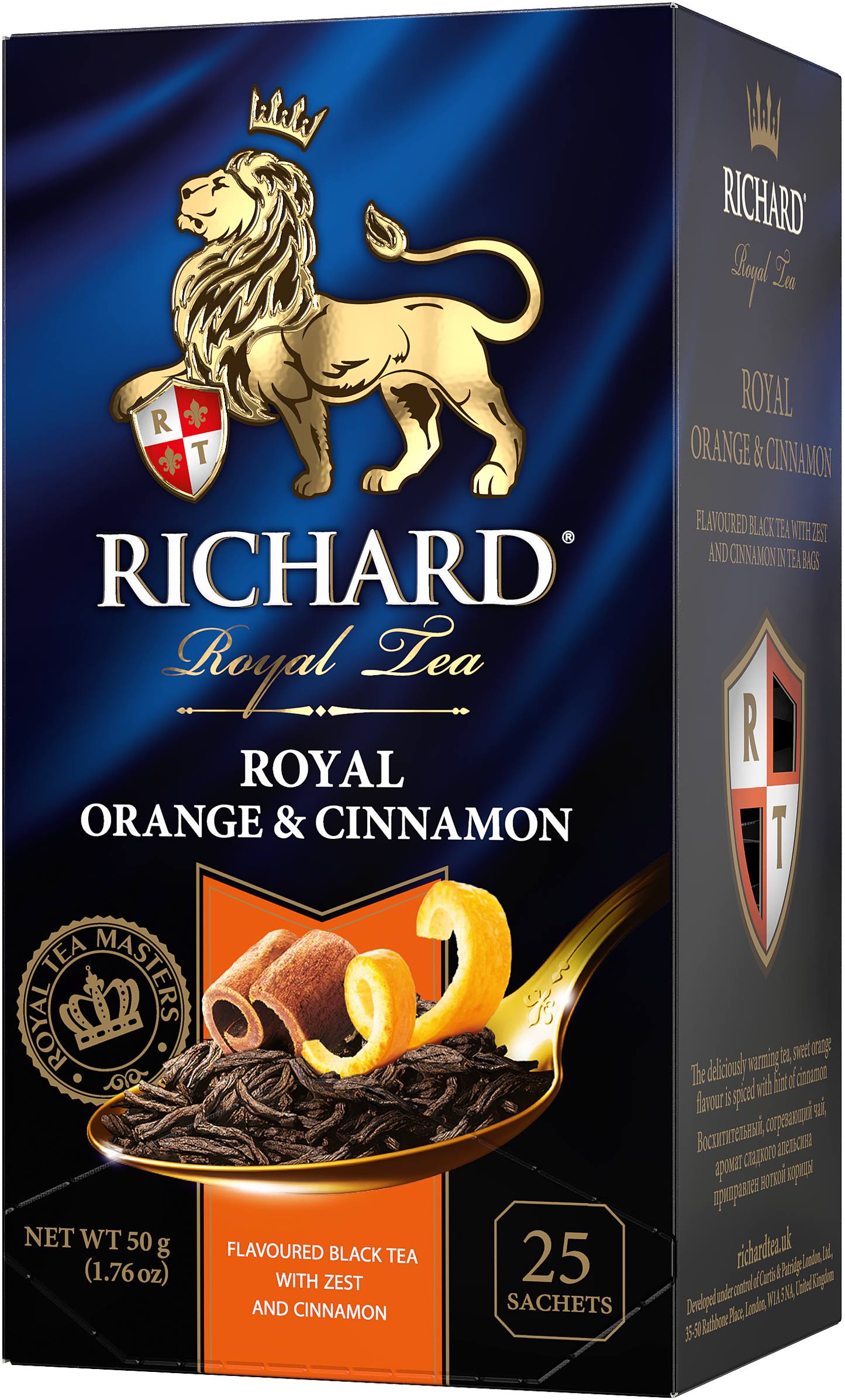 Richard "Royal Orange & Cinnamon" black tea 25 sachets, 50 g