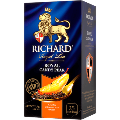 Richard Royal Candy Pear tea, black tea, (25x1,7g)