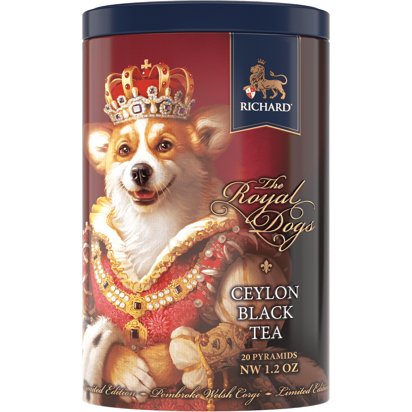 Richard Tea "Royal Dogs. Corgi", black tea 20 pyramids, 34g