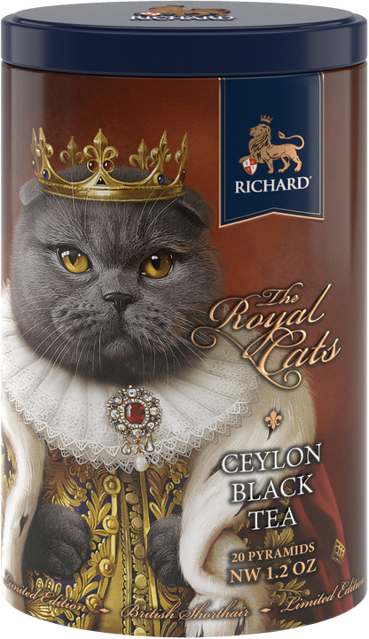 Richard's tea "Royal Cats. British Shorthair", black tea, 20 pyramids, 34g