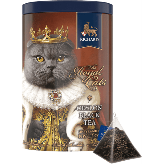 Richard's tea "Royal Cats. British Shorthair", black tea, 20 pyramids, 34g