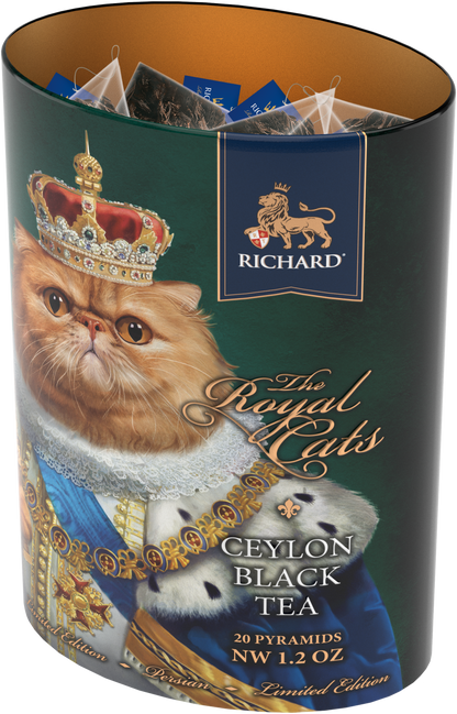 Richard tea "Royal Cats. Persian", black tea 20 pyramids, 34g