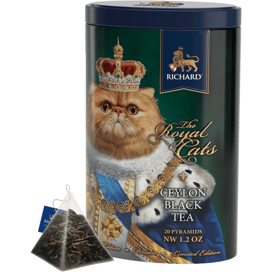 Richard tea "Royal Cats. Persian", black tea 20 pyramids, 34g