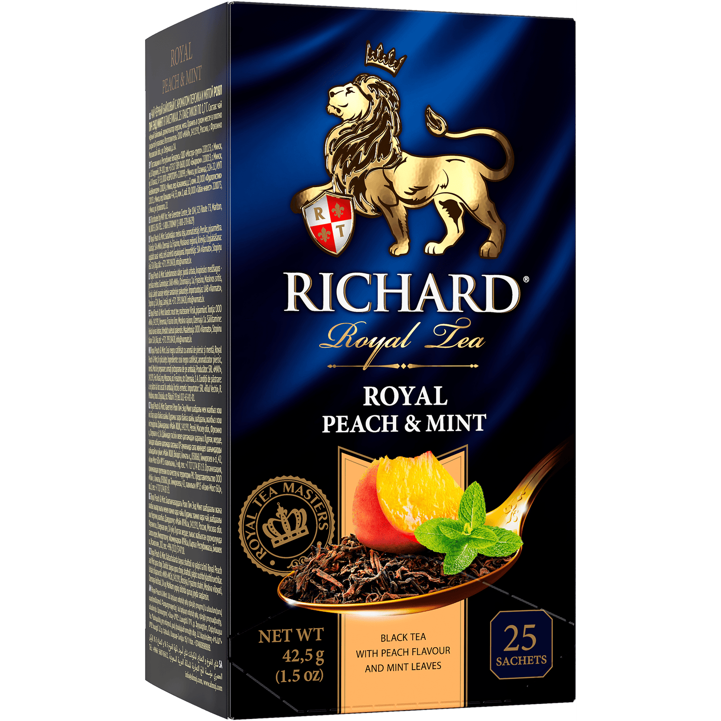 Richard "Royal Peach & Mint" black tea 25 sachets, 42.5g