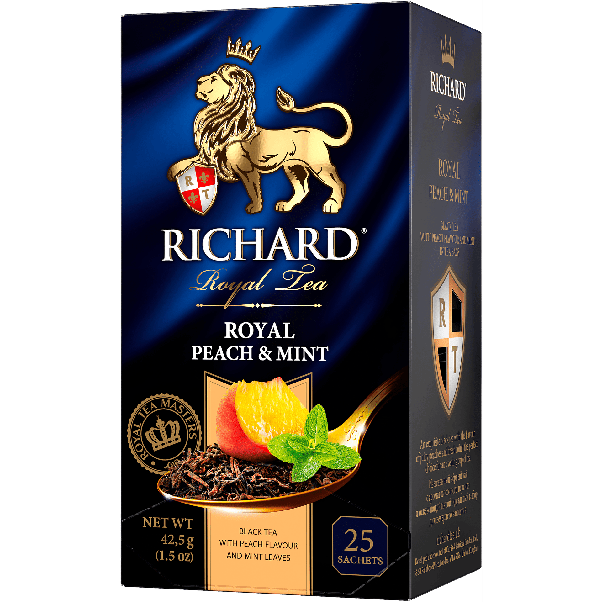 Richard"RoyalPeach&Mint"blacktea25sachets,42.5g