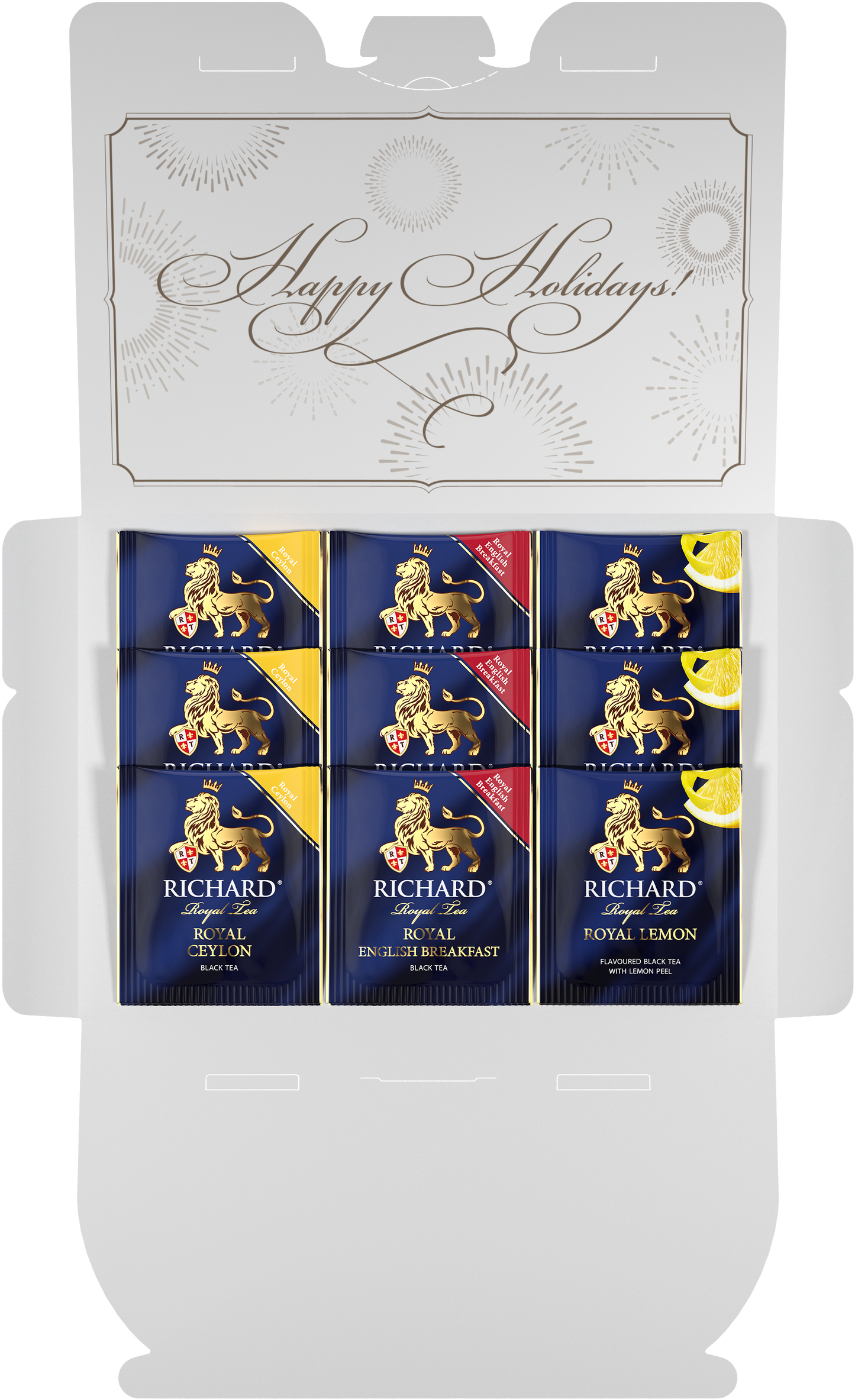 Richard Royal postcards tea assortment, red, 9х2g