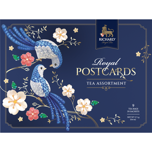 Richard Royal postcards tea assortment, blue, 9х2g