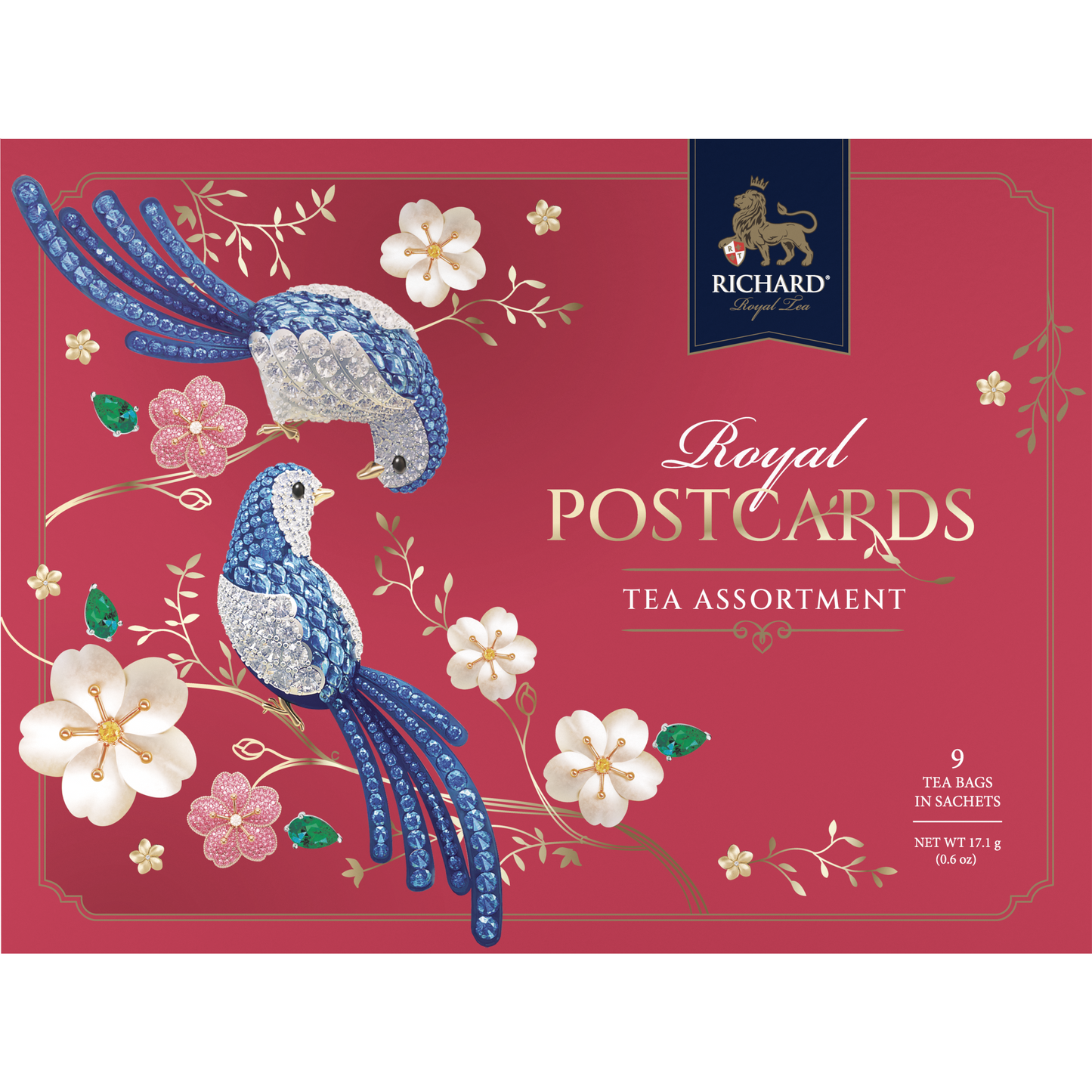 Richard Royal postcards tea assortment, blue, 9х2g