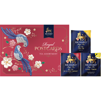 Richard Royal postcards tea assortment, blue, 9х2g