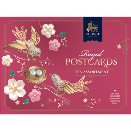 Richard Royal postcards tea assortment, red, 9х2g