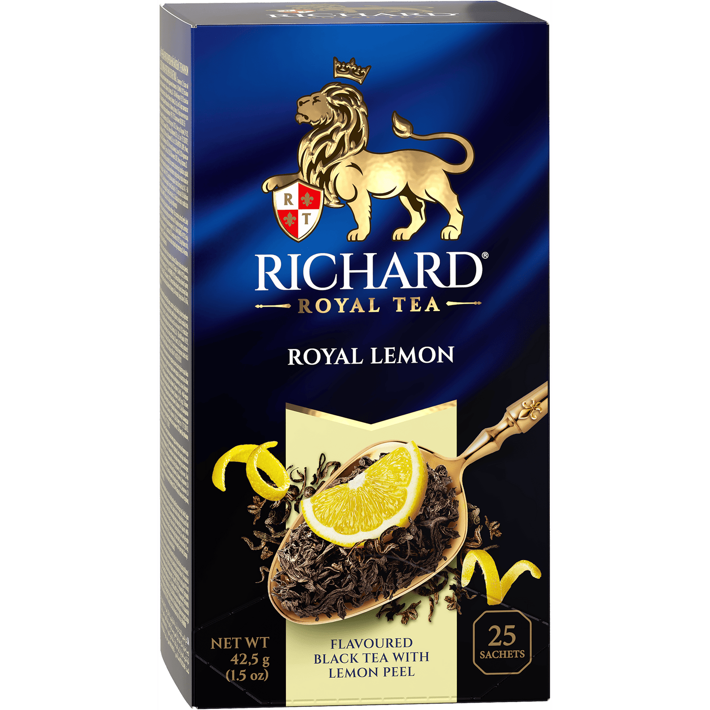 Richard "Royal Lemon" must tee maitsestatud 25 kotikest, 42,5g