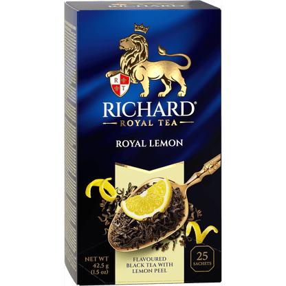 Черный чай Richard "Royal Lemon" 25 пакетиков, 42,5 г