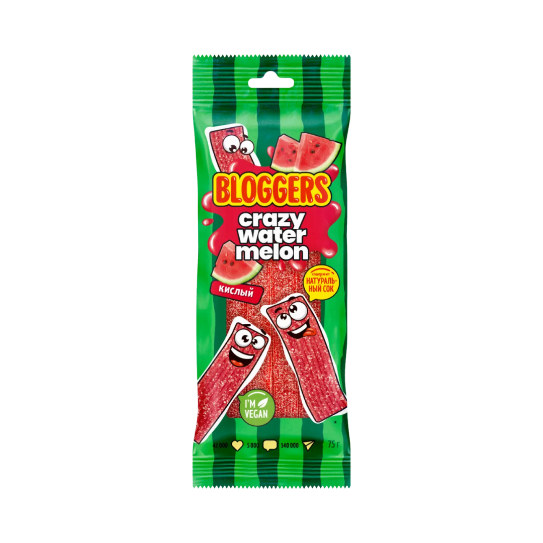 Gummies "Crazy Watermelon", Bloggers, 75g