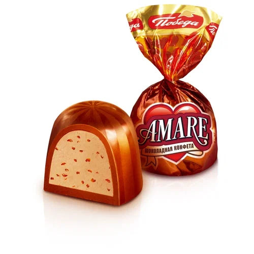 "Amare" Milk Chocolate Candy, Pobeda