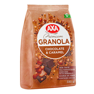 AXA Premium Granola with Chocolate and Caramel, 330g