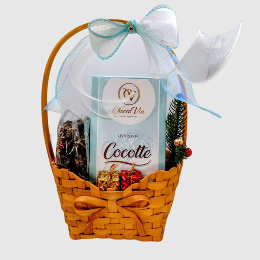 Kinkekorv Thursoni Tee ja Cocotte Kookosekommid, 275g