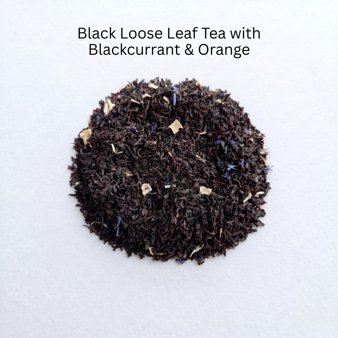 Fruity Splash Black Loose Leaf Tea with Blackcurrant & Orange, Gourmeest