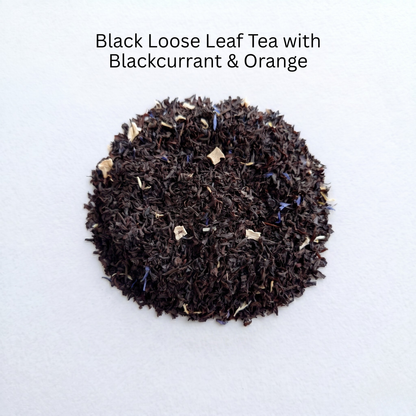 Fruity Splash Black Loose Leaf Tea with Blackcurrant & Orange, Gourmeest