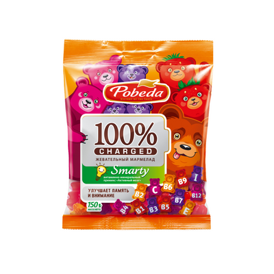 Närimismarmelaad “Aktiivne Aju”, Pobeda, 150 g