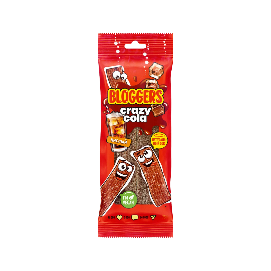 Gummies "Crazy Cola", Bloggers, 75g
