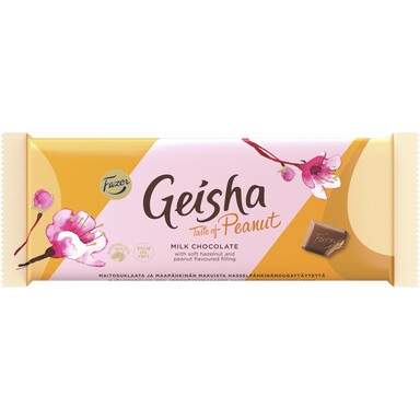 Geisha Milk Chocolate with Peanuts, Fazer, 100g