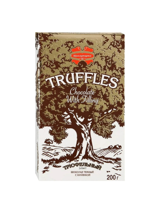 Truffle Elite Dark Chocolate with Filling, Kommunarka, 180 g