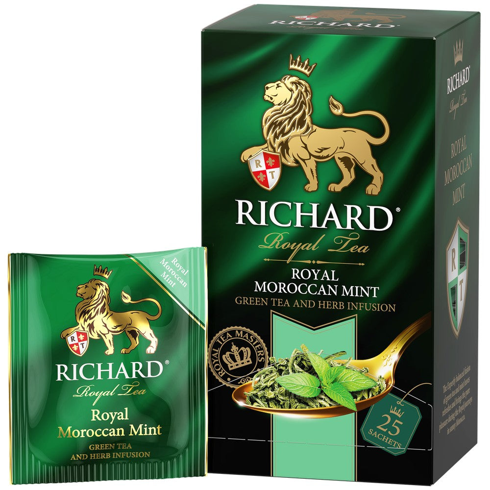 Royal Moroccan Mint, flavoured green tea in sachets, 25х2g - Richard Tea - best price 2.64€